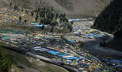 article 370 abrogation anniversary  amarnath yatra suspended as a precautionary measure