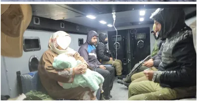 j k police evacuates critically ill child amid heavy snow in kulgam