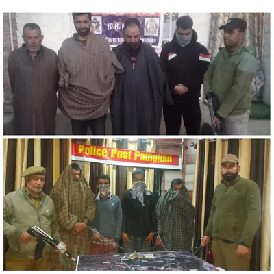 8 gamblers arrested in baramulla  kulgam