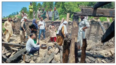 house gutted in mysterious blaze in bhaderwah