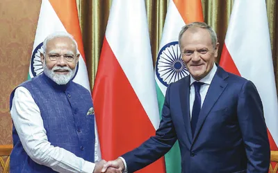 pm modi  his polish counterpart elevate bilateral ties to ‘strategic partnership’ level