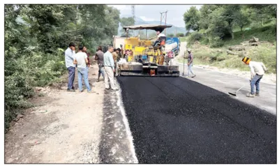 macadamisation of vital surankote to bufliyaz road taken up