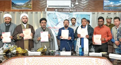 cec kargil unveils first ever arabic textbook for classes 1 to 8 at baroo