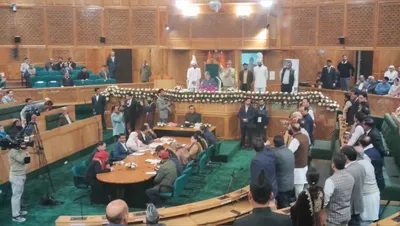 ruckus in assembly after pdp mlas move resolution demanding restoration of j k s special status