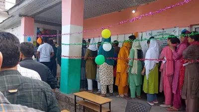 lok sabha polls  jammu records over 67  voter turnout till 5 pm