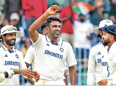 ashwin scalps 6 wickets  india trump bangladesh by 280 runs