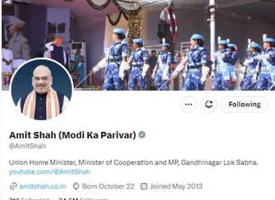 bjp president  amit shah  others change social media bio in solidarity with pm modi after lalu s  no family  jibe