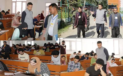 15000 aspirants appear in neet at 31 exam centres in srinagar