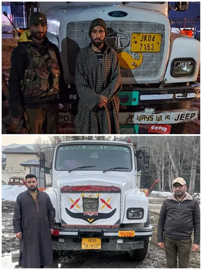 2 drivers arrested in baramulla for illegal transportation of minerals