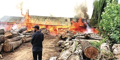 sawmill gutted in ganderbal