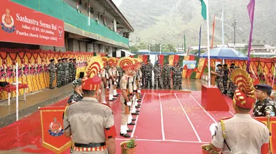 independence day celebrated at sector headquarter ssb srinagar