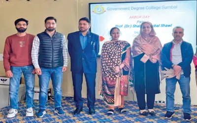 govt degree college sumbal celebrates arbor day with eco entrepreneur talk