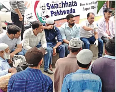sanitation drive held at mughalmaidan