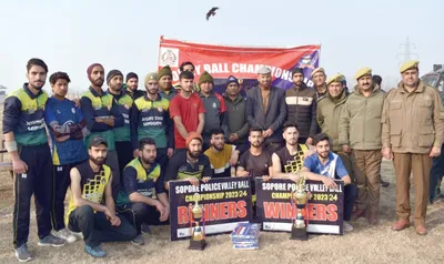 volleyball tournament concludes in sopore