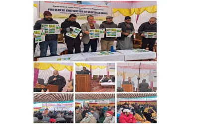 skuast k holds awareness programme on protected cultivation of vegetables