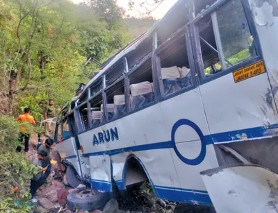 terrorists ambush bus carrying yatris