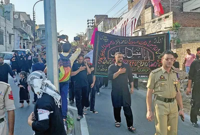anjuman e imamia jammu takes out muharram procession