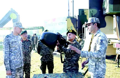 lt gen dwivedi celebrates deepawali with soldiers in akhnoor