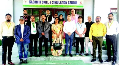 health ministry team inspects various facilities in kashmir