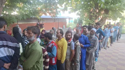 over 26  voting recorded till 11 am in first phase of assembly polls in j k