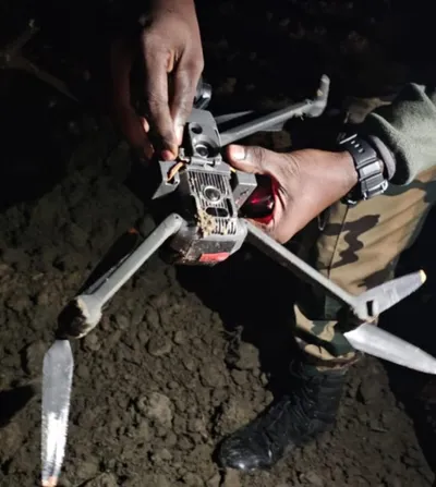 bsf shoots down pakistani drone in ferozepur punjab