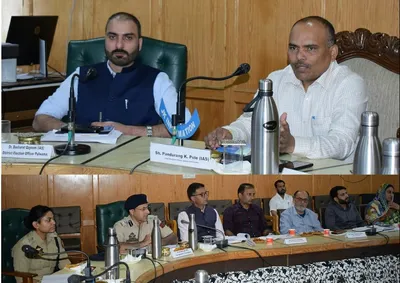 chief electoral officer j k reviews poll preparation in pulwama