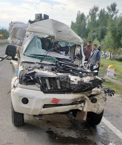 one person dies  another injured in qazigund road accident