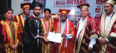 haryana governor honours aryans j k students at 12th convocation