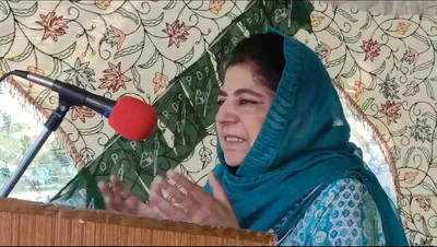 mehbooba urges voters to voice their rejection of august 5  2019 decisions through voting
