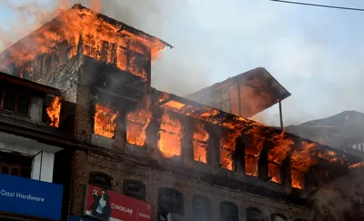 several residential structures  two cowsheds damaged in handwara fire