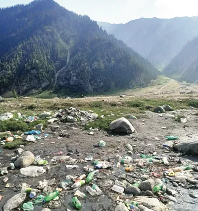 visitors leave behind trail of garbage in gurez valley