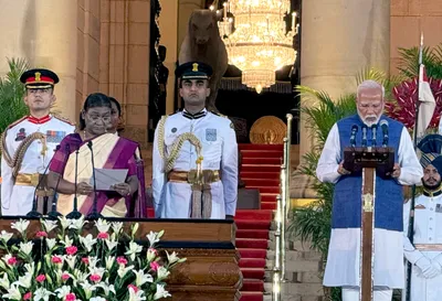 modi takes oath as pm for historic third term