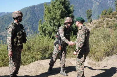 goc visits forward areas in j k s doda  reviews operational preparedness