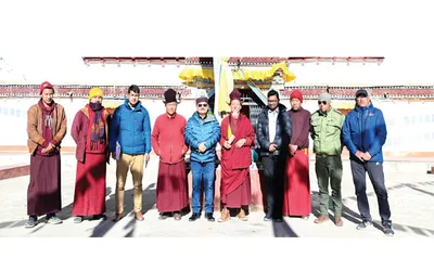 advisor to lg ladakh tours various villages of zanskar  kargil