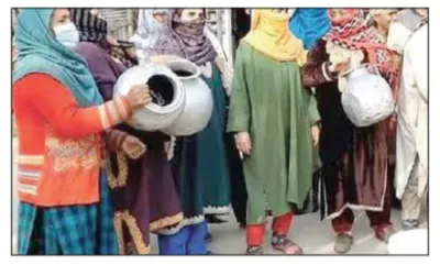 sopore town faces severe water crisis