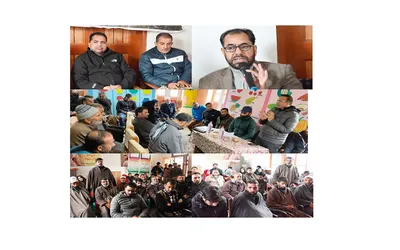 officers review development deliverables in shopian