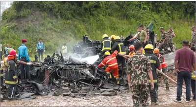 18 people killed in plane crash at international airport in kathmandu