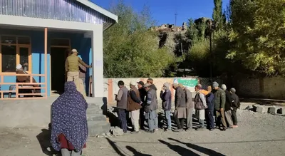 voting begins for 5th lahdc kargil elections