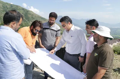 dc srinagar inspects pace of projects at khimber