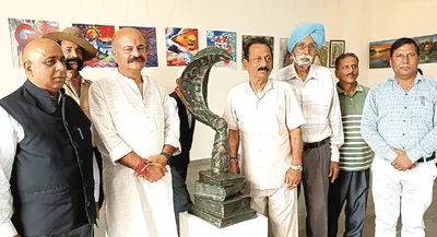 3 day international art exhibition inaugurated at kala kendra