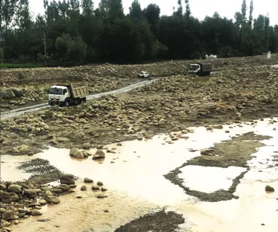 illegal riverbed mining vandalising river’s flora and fauna   