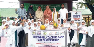 j k throwball association hosts coaching camp  championship 2024