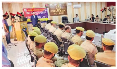 police organise workshop on new criminal laws in pulwama