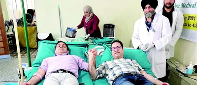 blood donation camp organised at kmi