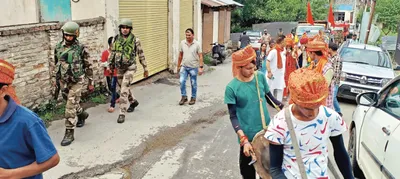 2nd batch of mani mahesh yatra leaves from bhaderwah