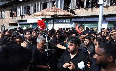 sombre emotions at processions in jammu