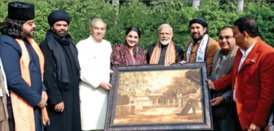 pm narendra modi presents sacred chadar for urs at ajmer sharif dargah