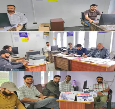 mcmc  media centre  election control room set up in kupwara