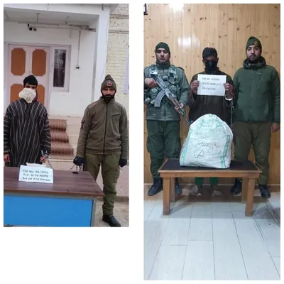 police arrest 2 drug peddlers in baramulla  kulgam