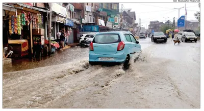 rain spell exposes defunct drainage system in srinagar